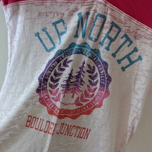 Up North Boulder Junction, Wisconsin Short and Long Sleeve Shirt Bundle, M - Picture 11 of 15